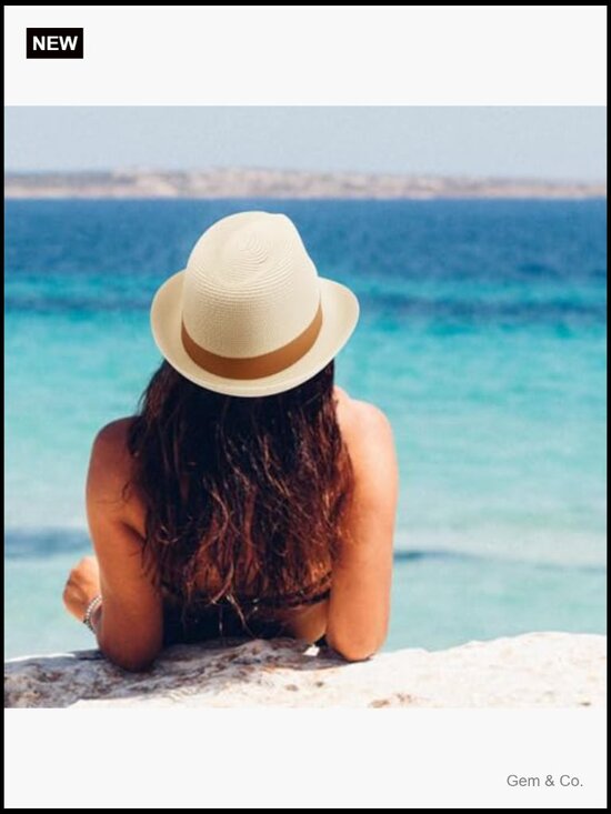 Women UPF 50 Straw Panama Fedora Sun Hat Short Brim Travel Roll Up